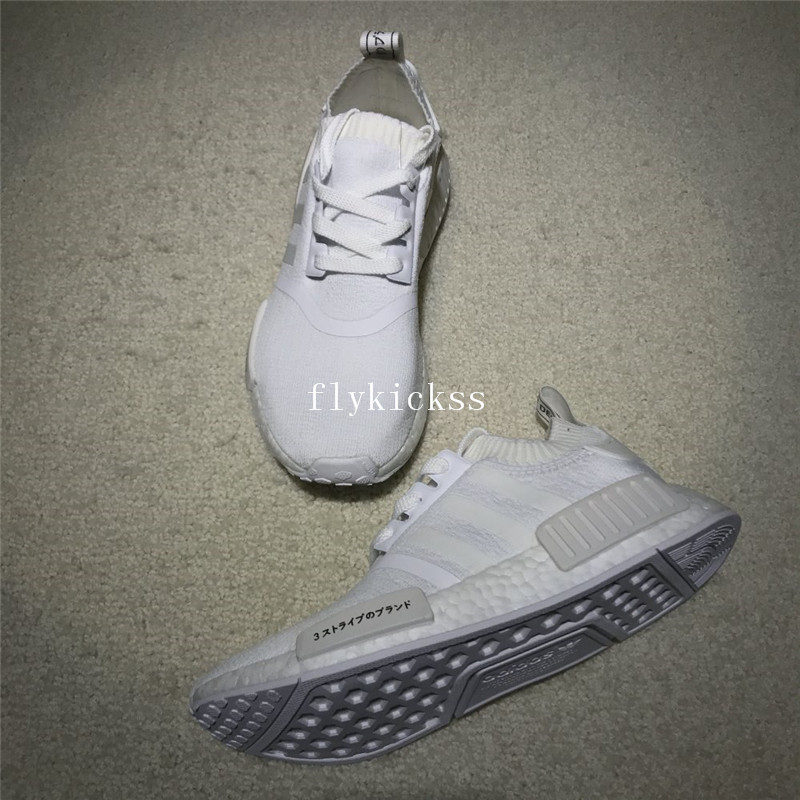 Real Boost Adidas NMD R1 PK Japan Triple White